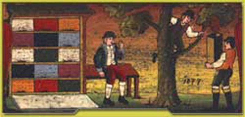 Bemalte Bienenstockstirnbretter - klein