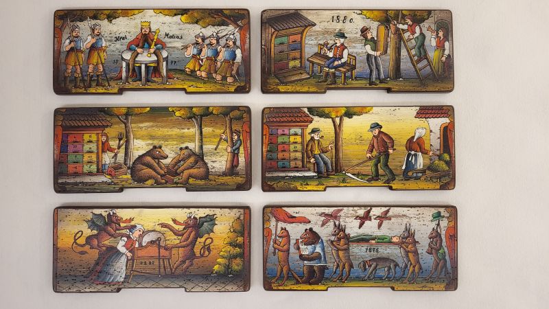 Bemalte Bienenstockstirnbretter – groß