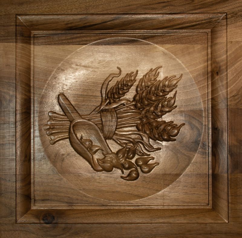 Holzreliefbild – Ähren, groß