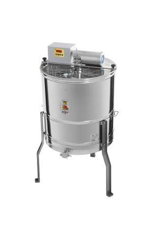 Logar 20/8-Waben-Radialschleuder, Kessel 63 cm, Vollautomatik Antrieb, Motor 110W, Rähmchen 24 x 48 cm + 4 GRATIS Einhängegitter