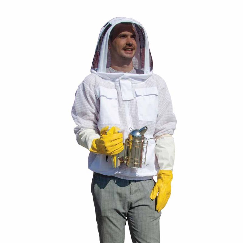 Imkerjacke, ventilierte, mit Haube, Größe XS-XXXL