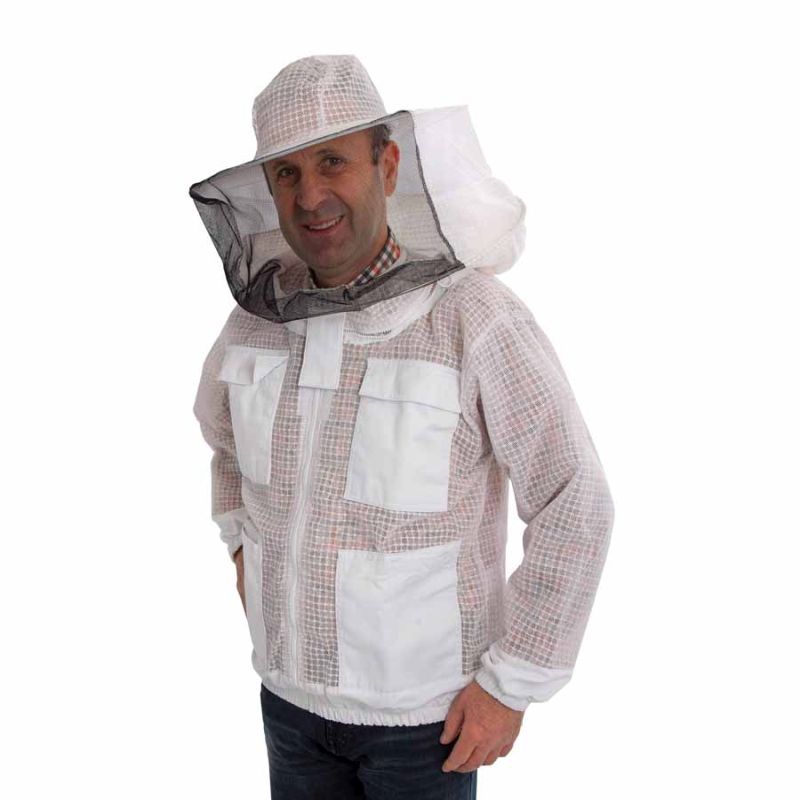 Imkerjacke, ventilierte, mit Hut, Größe XS-XXXL