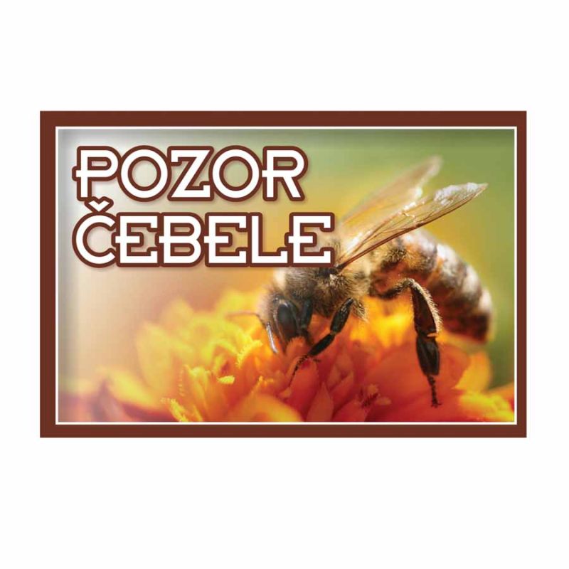 Schild "Pozor čebele" (30x20 cm)