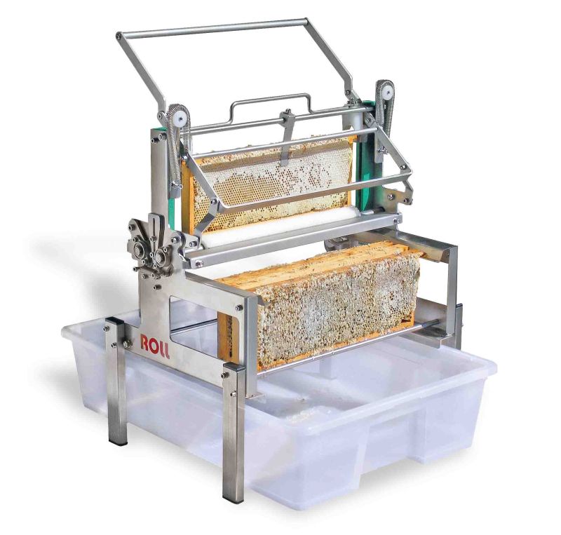 Entdeckelungsmaschine mit Messerrollen, manuell