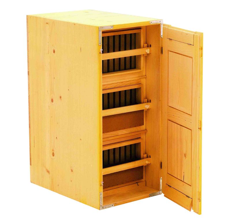 Beute 10 Waben AZ, drei Etagen mit Varroagitter