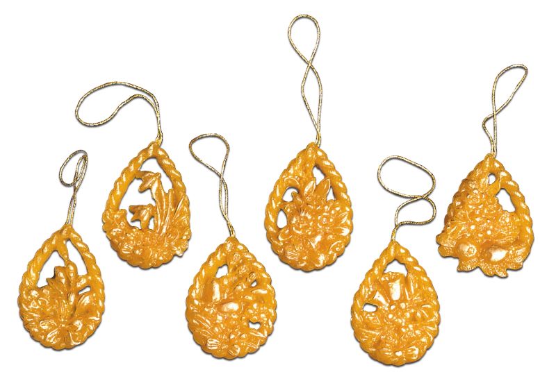 Osterstraußschmuck, 6 St.