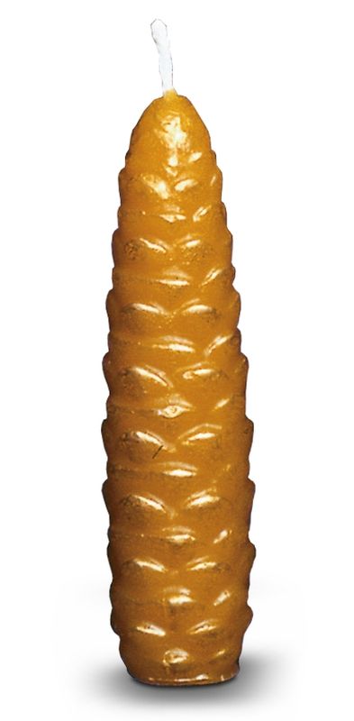 Tannenzapfenkerze
