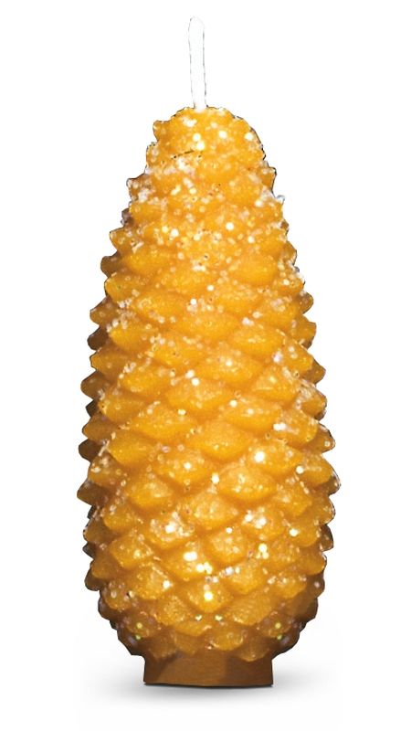 Tannenzapfenkerze