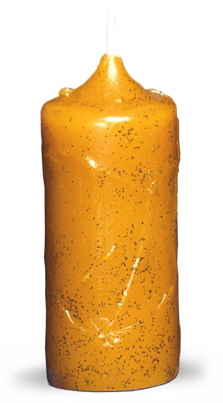 Kerze mit Tropfenstruktur