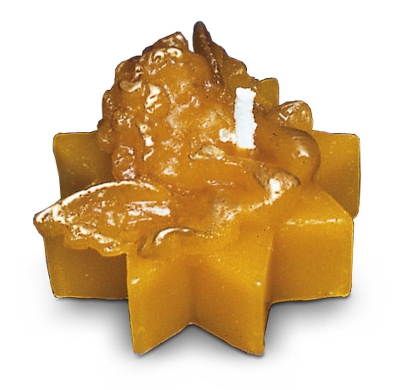 Schwimmkerze,  Engel auf Sternform