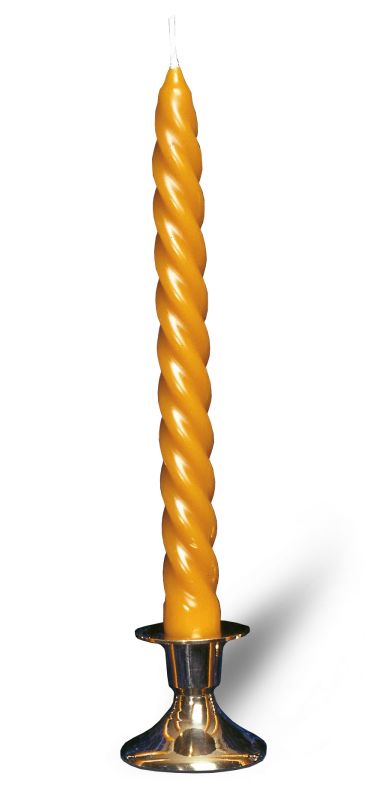 Tischkerze, Spiralform