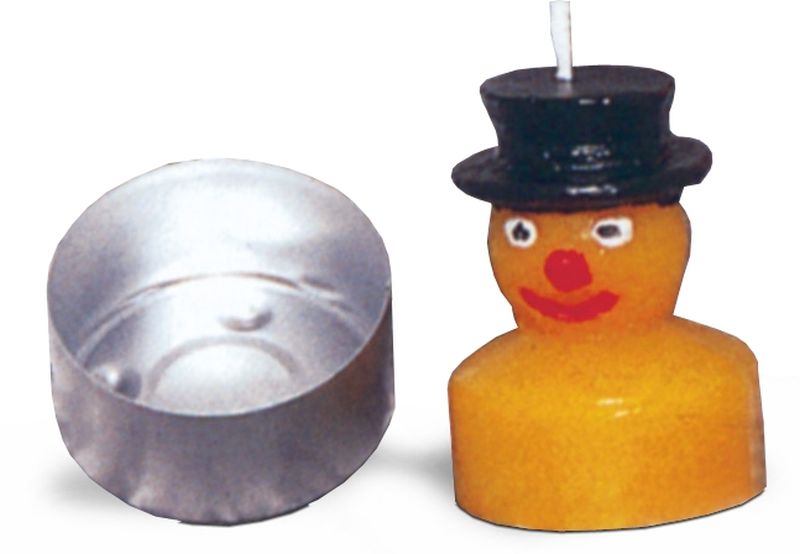 Schneemann Teelichtkerze