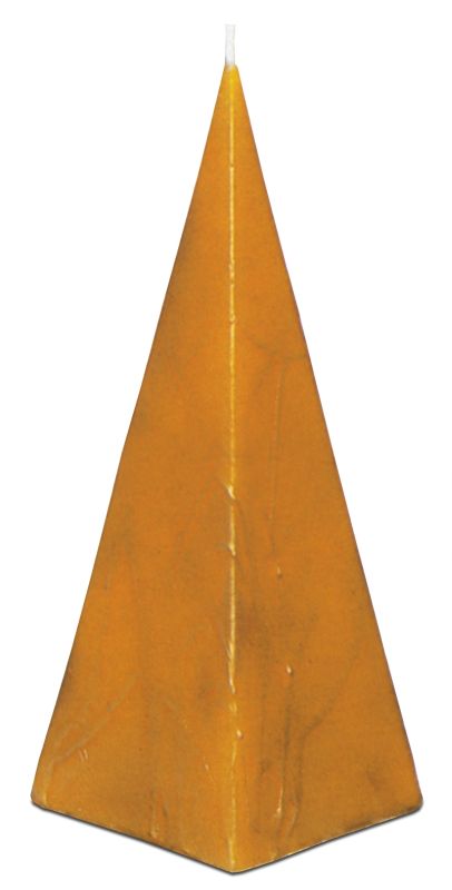 Große Pyramidenkerze mit Struktur