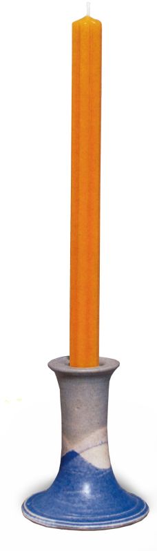 Tischkerze mit Rillendesign