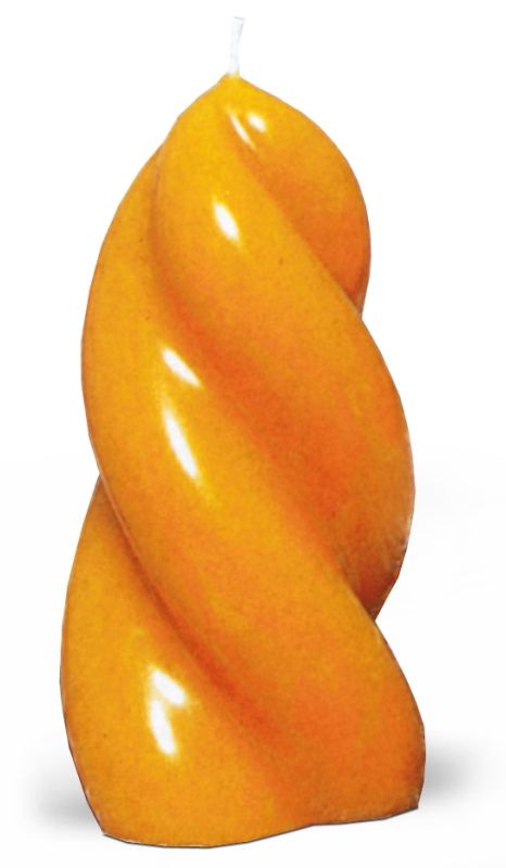 Kerze in gedrehter Form