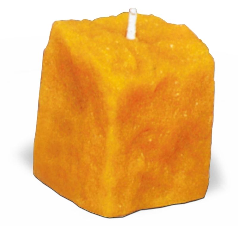 Kerze in Pflastersteinform