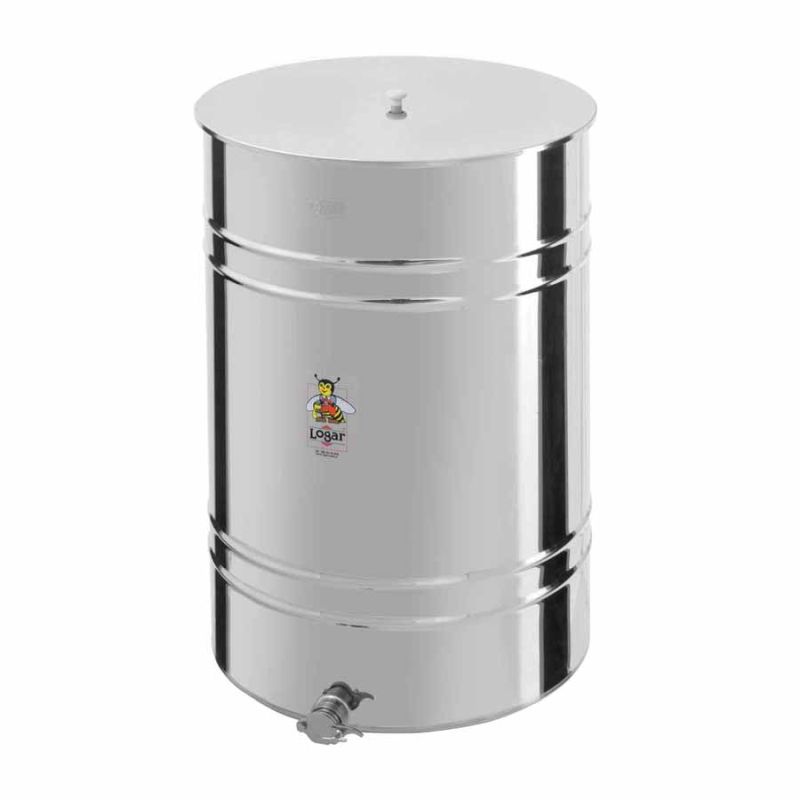 Abfüllbehälter 750 kg, Hahn 6/4" ,Edelstahl,  Auflagedeckel